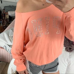 Crew neck PINK hoodie